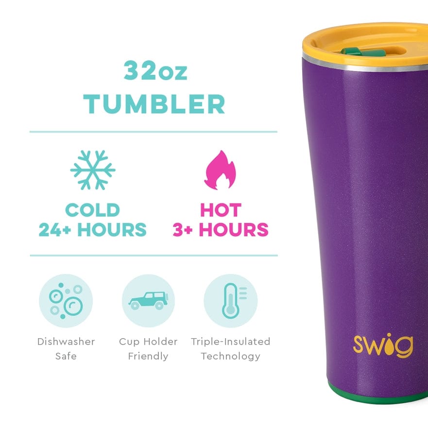 Swig Life Swig Life Pardi Gras Tumbler (32oz) - Little Miss Muffin Children & Home