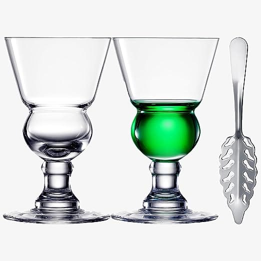 Vintage crystal absinthe glass, 7 oz