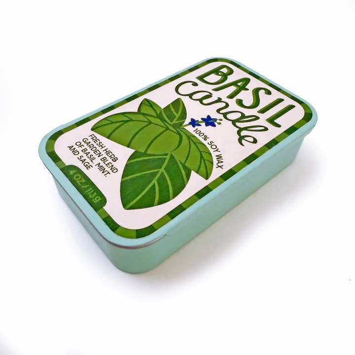 The Neighborgoods Fresh Basil Tinned Candle - Little Miss Muffin Children & Home