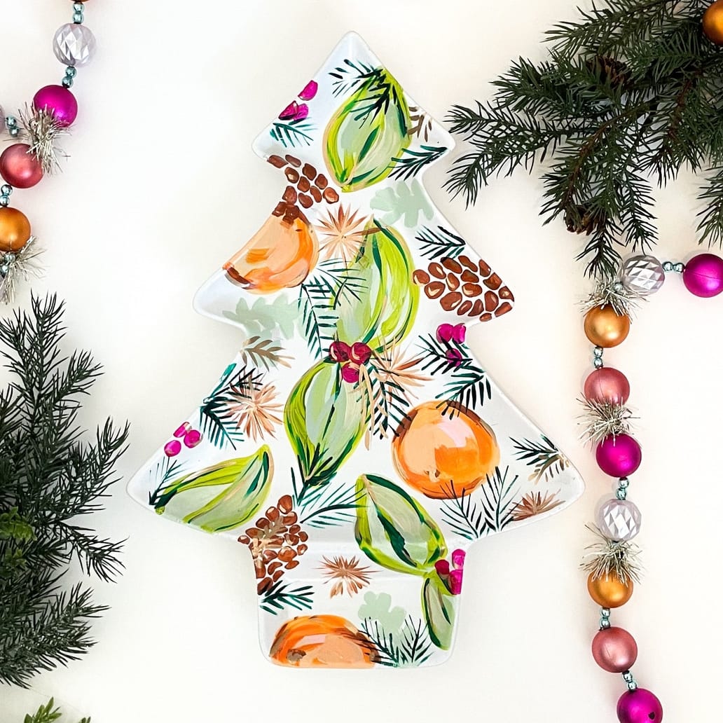 Jessica Reynolds Art Citrus Christmas Tray - Little Miss Muffin Children & Home