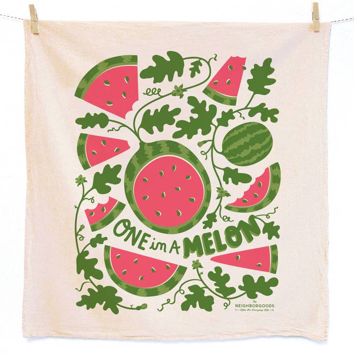 The Neighborgoods Mint & Melon Tea Towel Gift Set - Little Miss Muffin Children & Home