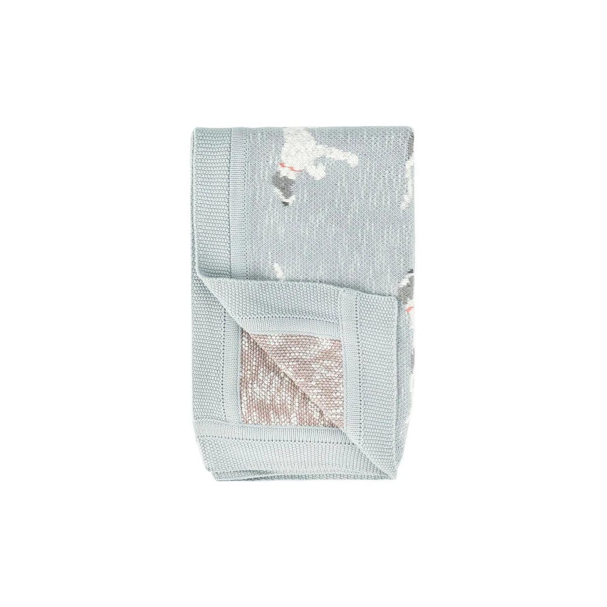 Creative Co-op Cotton Knit Baby Blanket with Pointer Dog - Little Miss Muffin Children & Home