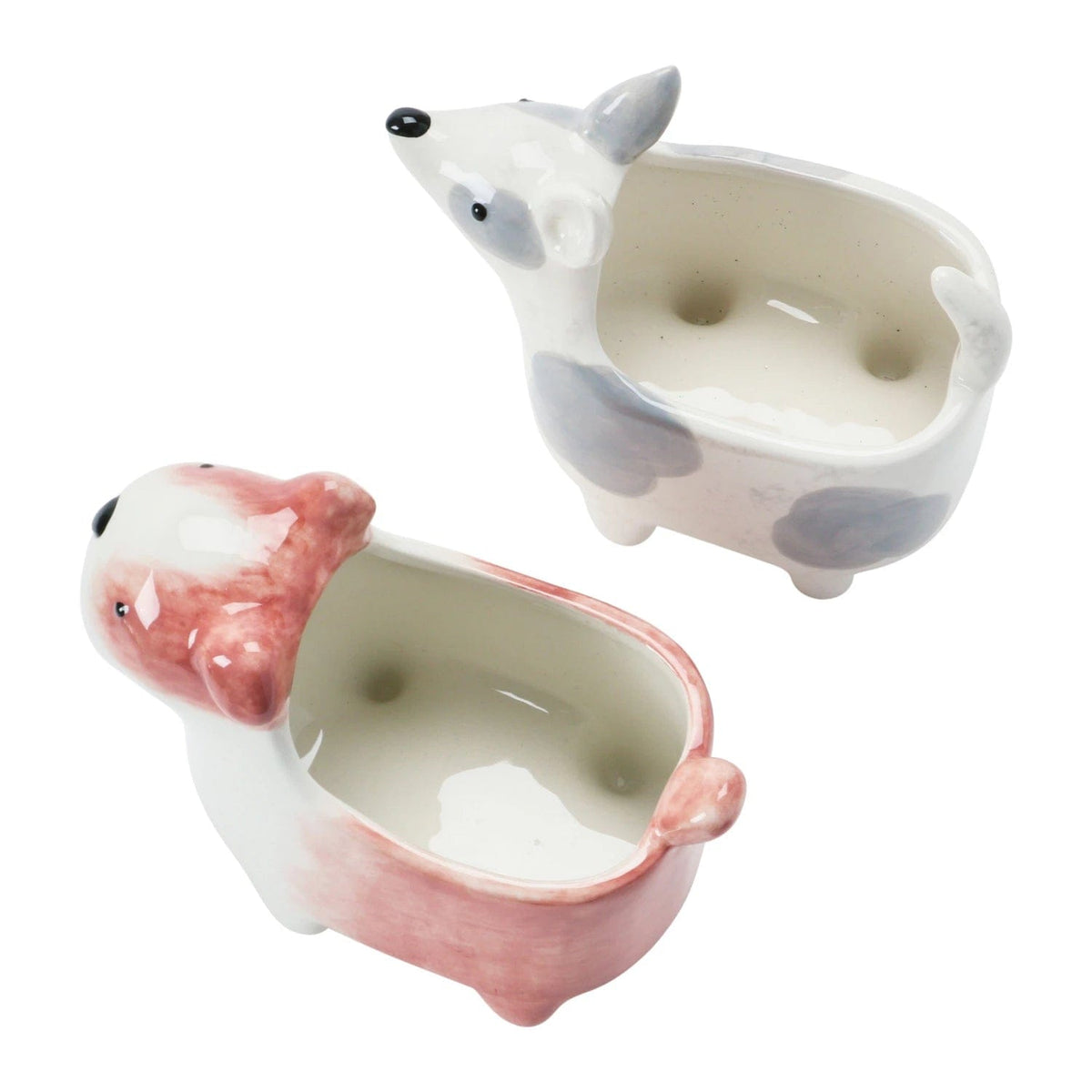 Creative Co-Op Creative Co-op Hand-Painted Ceramic Dog Planter - Little Miss Muffin Children & Home