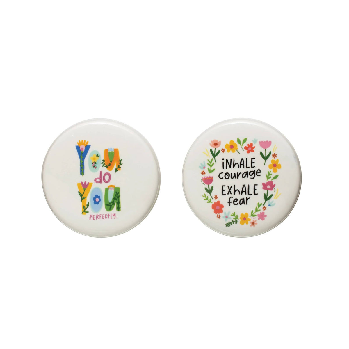 Creative Co-Op Creative Co-op Stoneware Canister with Lid - Little Miss Muffin Children & Home