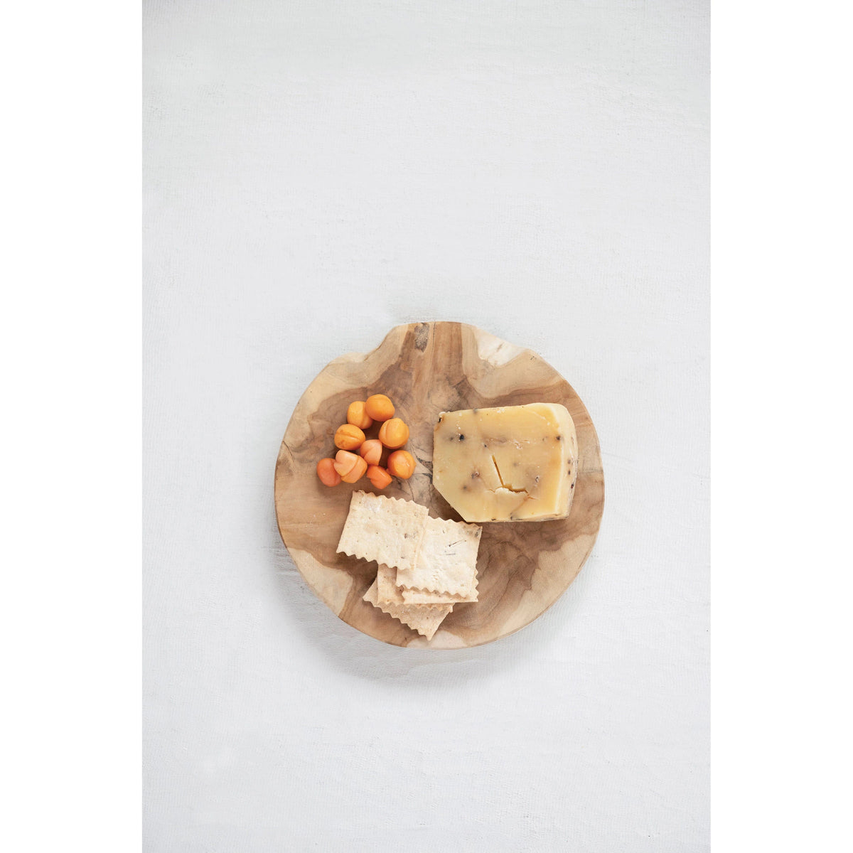 Creative Co-op Creative Co-op Round Teakwood Cheese/Cutting Board, Natural - Little Miss Muffin Children & Home