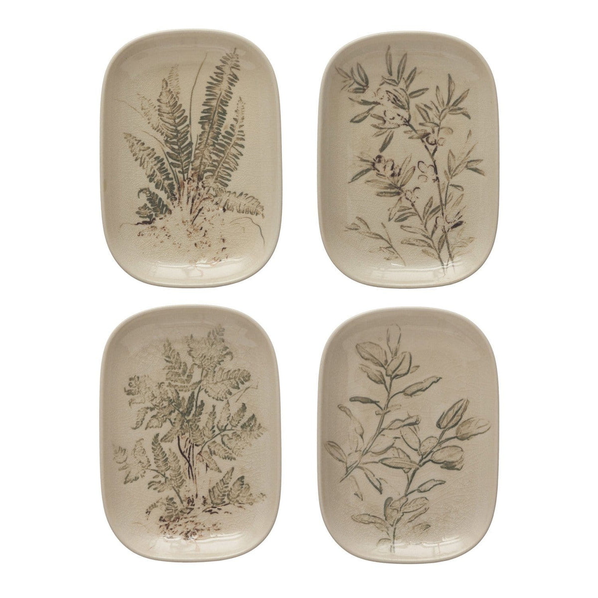 Creative Co-op Debossed Stoneware Dish, 4 Styles (Each One Will Vary) - Little Miss Muffin Children & Home