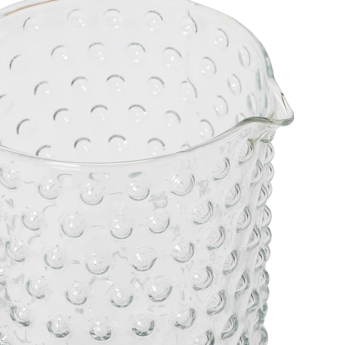 Creative Co-op Creative Co-op Hand-Blown Glass Hobnail Pitcher - Little Miss Muffin Children & Home