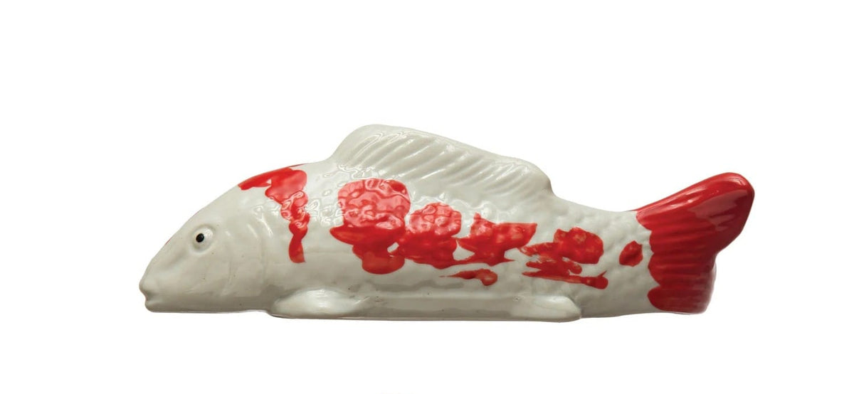 Creative Co-op Stoneware 8" Floating Fish, 2 Styles Available - Little Miss Muffin Children & Home