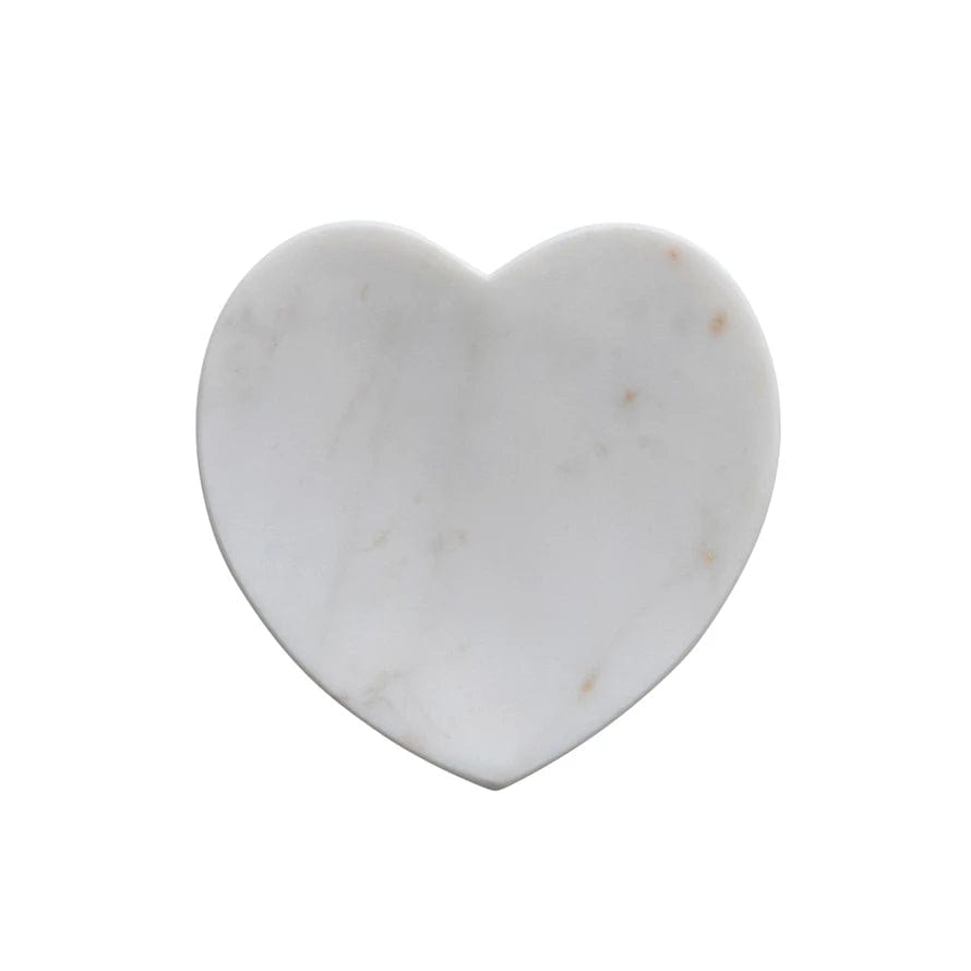 Creative Co-Op Creative Co-op Marble Heart Shaped Dish - Little Miss Muffin Children & Home