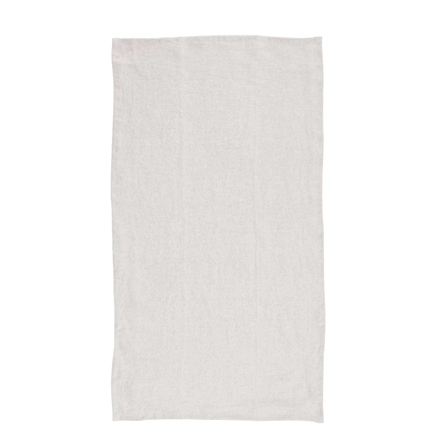 Creative Co-op Creative Co-op 36"L x 20"W Oversized Stonewashed Linen Tea Towel in Ivory - Little Miss Muffin Children & Home