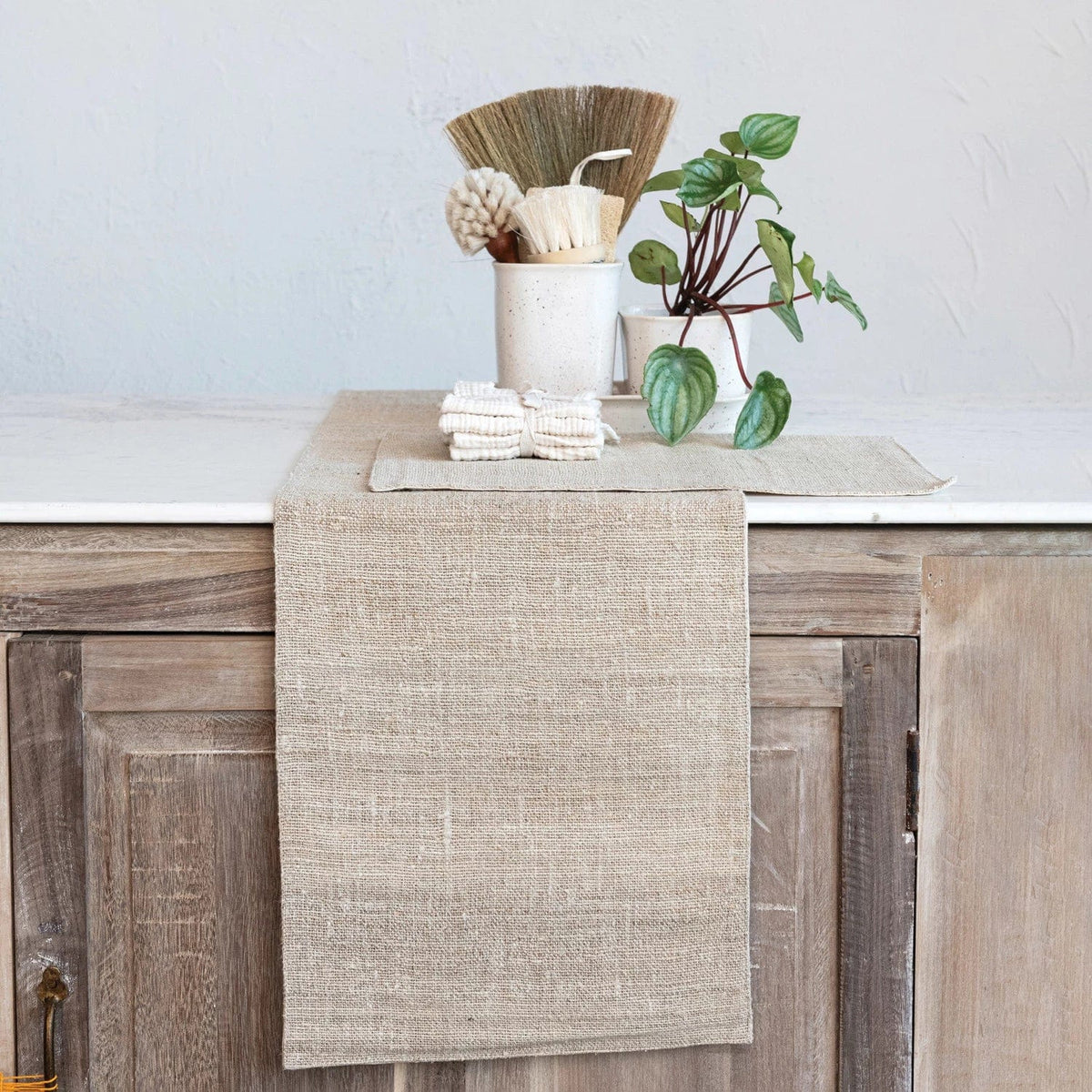 Creative Co-op Creative Co-op Woven Hemp Fiber & Cotton Table Runner, Natural - Little Miss Muffin Children & Home