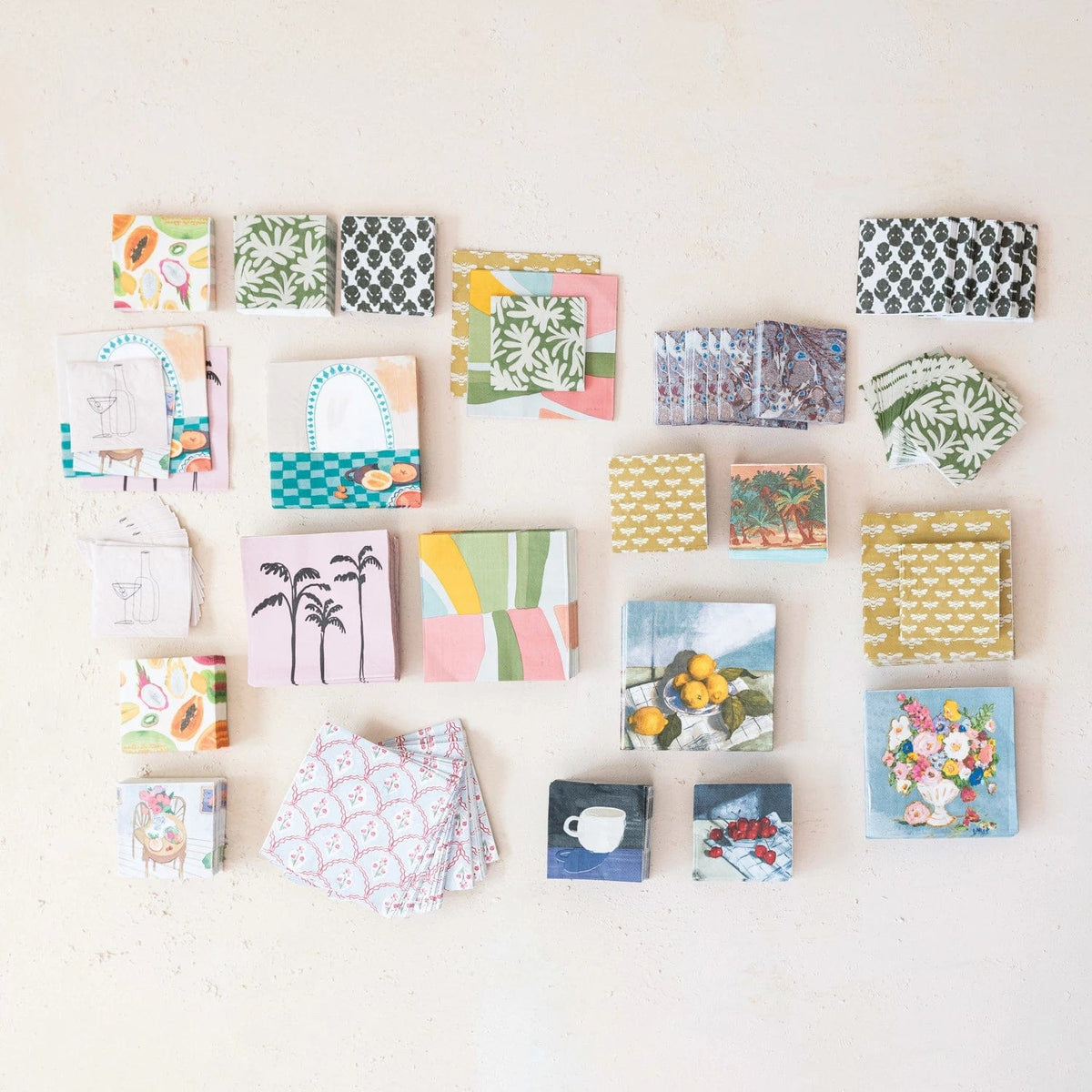 Creative Co-Op Creative Co-op Paper Cocktail Napkins with Floral Pattern - Little Miss Muffin Children & Home