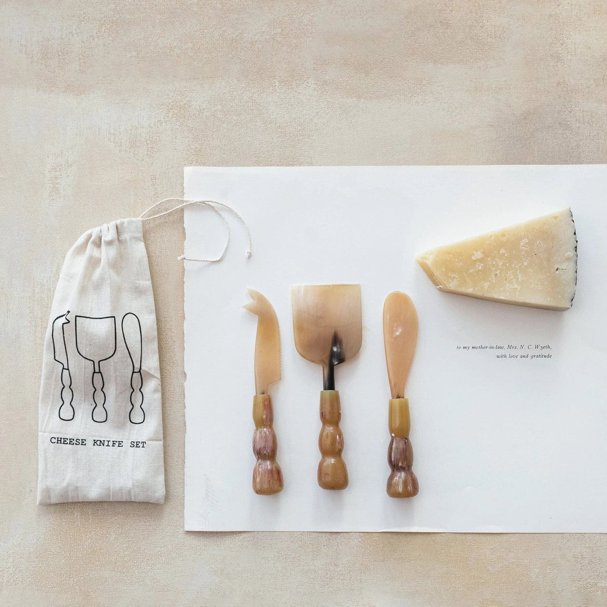 Creative Co-op Creative Co-op Natural 6.5"L S/3 Natural Horn Cheese Servers in Bag (Each One Will Vary) - Little Miss Muffin Children & Home