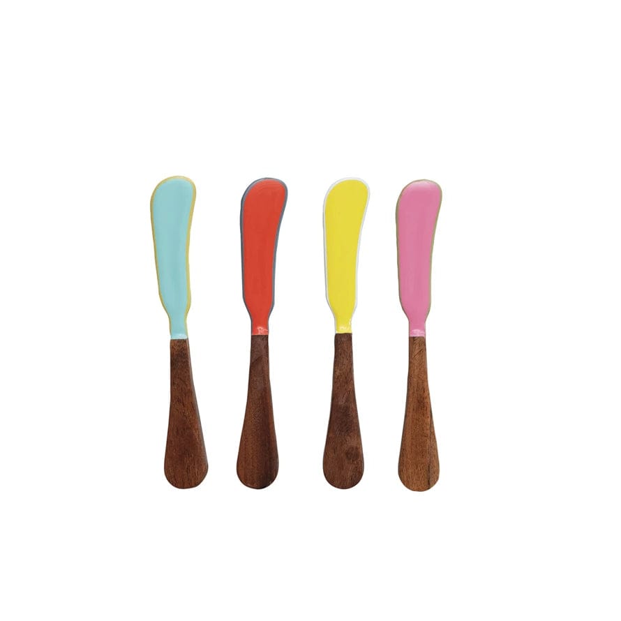 Creative Co-op Creative Co-op Handmade Enameled Canape Knife, Available in 4 Colors - Little Miss Muffin Children & Home