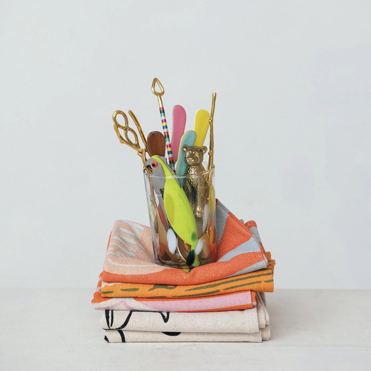 Creative Co-op Creative Co-op Handmade Enameled Canape Knife, Available in 4 Colors - Little Miss Muffin Children & Home