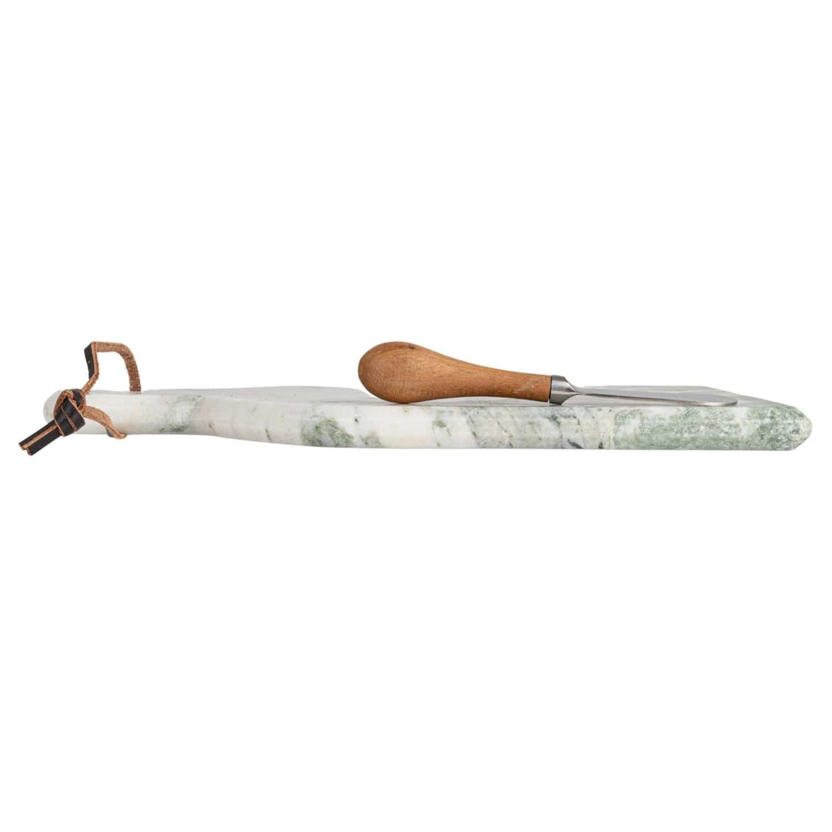 Creative Co-op Creative Co-op Marble Cheese/Cutting Board with Natural Mango Wood Handle Canape Knife (Each One Will Vary) - Little Miss Muffin Children & Home