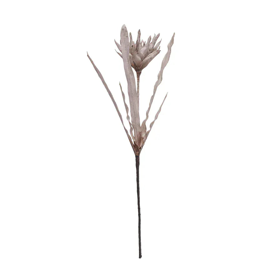 Taupe Faux Flower Pick