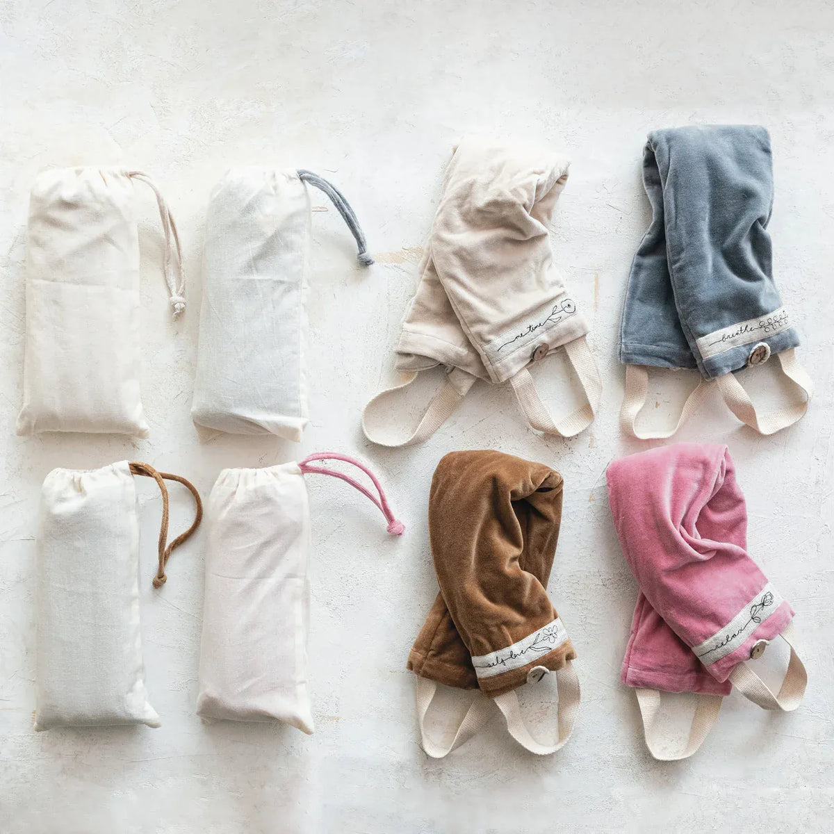 Creative Co-op Microwaveable Hot/Cold Neck Wrap Filled with Lentils & Lavender, 4 Available Styles - Little Miss Muffin Children & Home