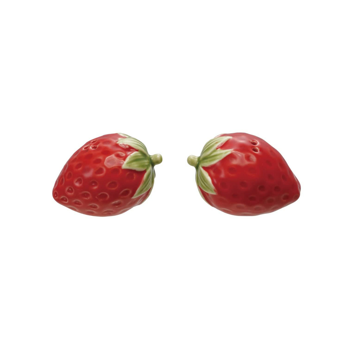Creative Co-op Hand-Painted Strawberry Shaped Salt & Pepper Shakers - Little Miss Muffin Children & Home