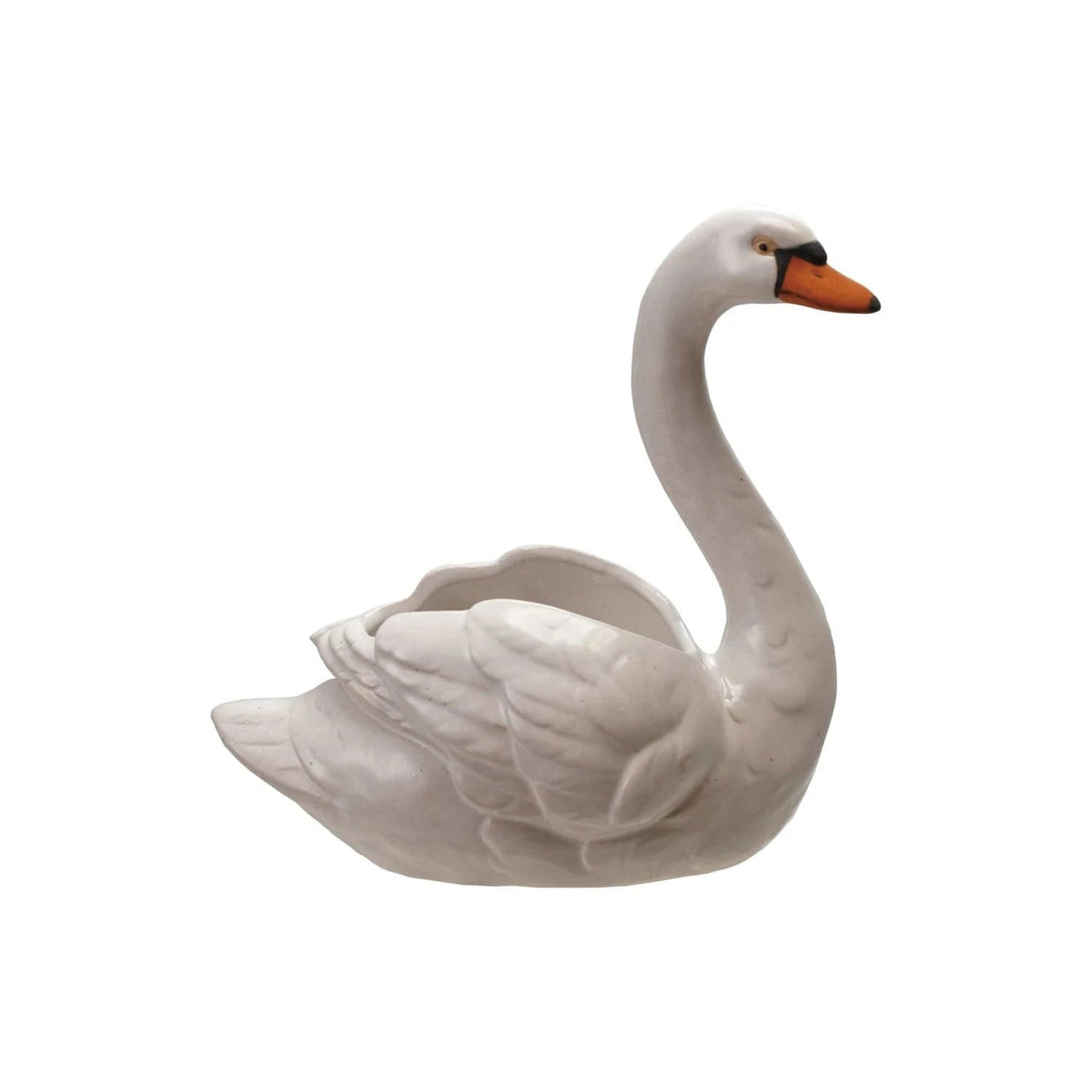 swan flower planter
