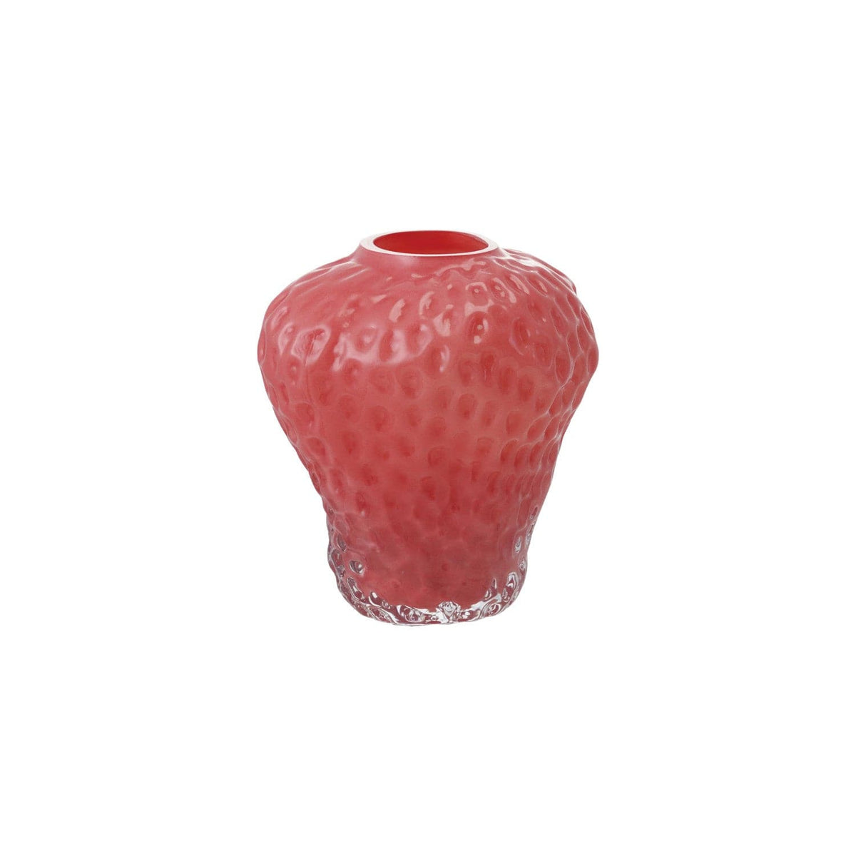 Creative Co-op Opaque Pink Glass Strawberry Shaped Vase - Little Miss Muffin Children & Home