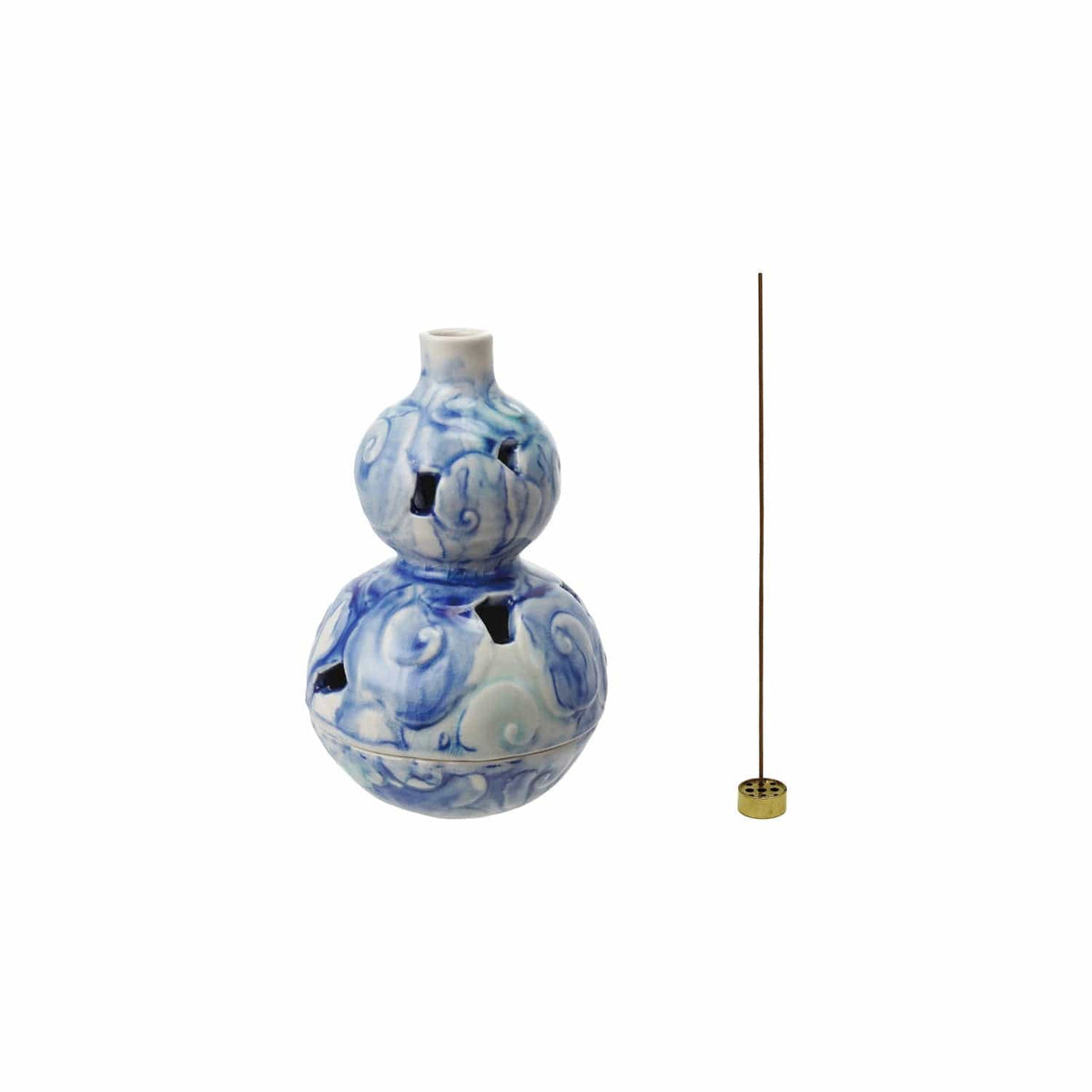 Creative Co-op Embossed Incense Holder with Metal Insert (Each Varies) - Little Miss Muffin Children & Home