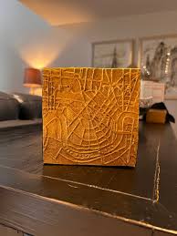 John Marc Anderson John Marc Anderson 6x6 Maps Gold Edge to Edge - Little Miss Muffin Children & Home