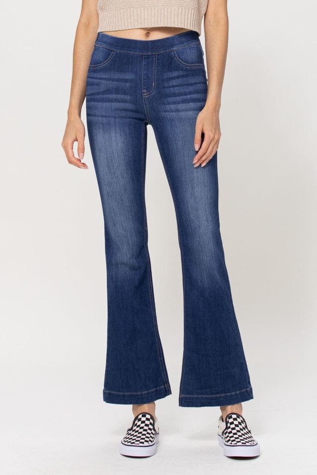 Cello Jeans Cello Dark Wash Flared Jegging (30" Inseam) - Little Miss Muffin Children & Home