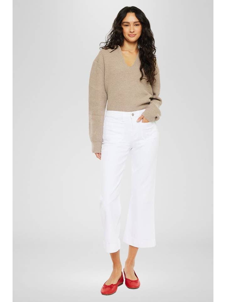 Kancan High Rise Relaxed Fit Cropped Flare Jeans - Little Miss Muffin Children & Home