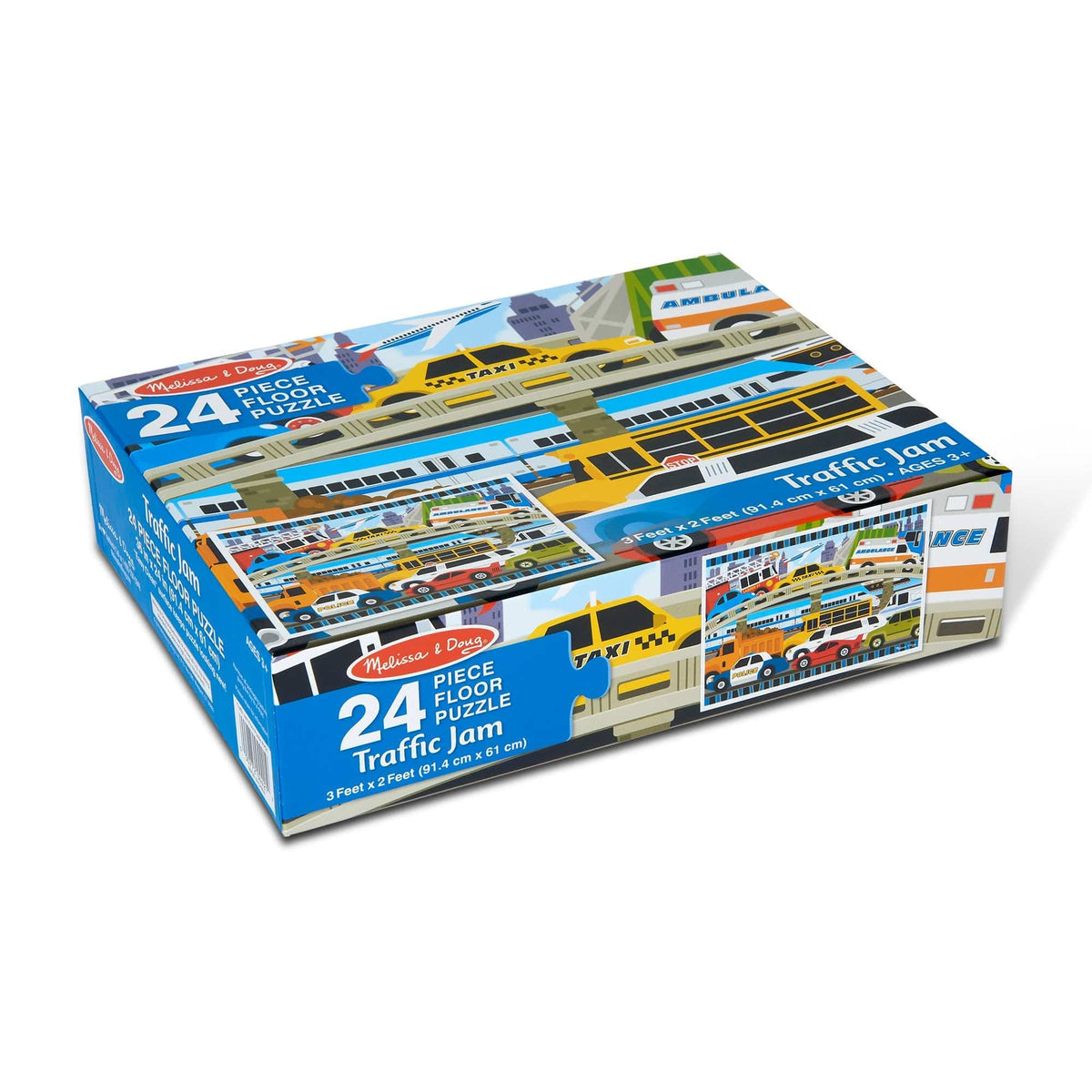 Melissa & Doug Traffic Jam Floor Puzzle, 24 Pieces - Little Miss Muffin Children & Home