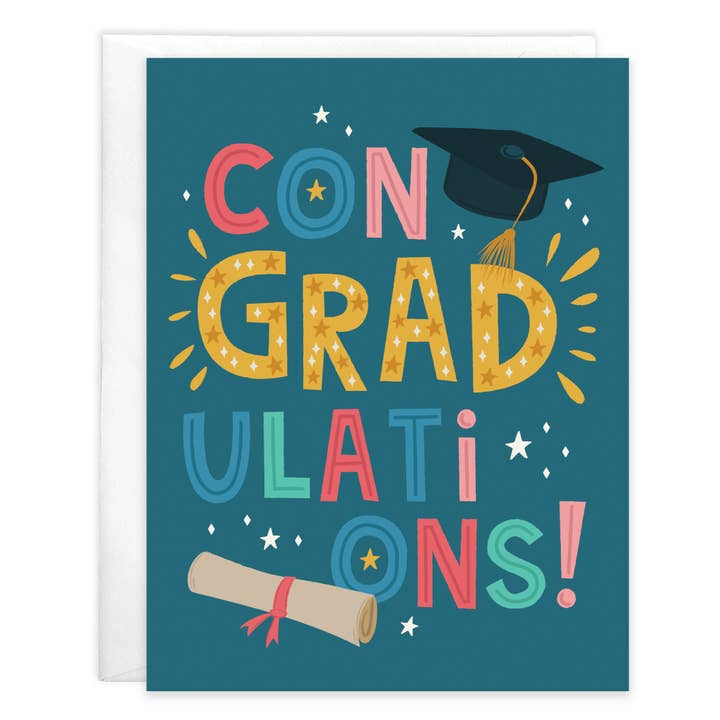 Grad on Navy Graduation Greeting Card