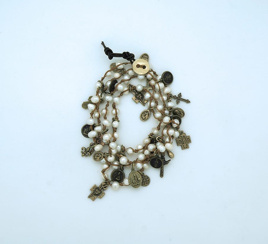 Contreras Designs Glass Pearl Beads Necklace or Wrap Bracelet - Little Miss Muffin Children & Home