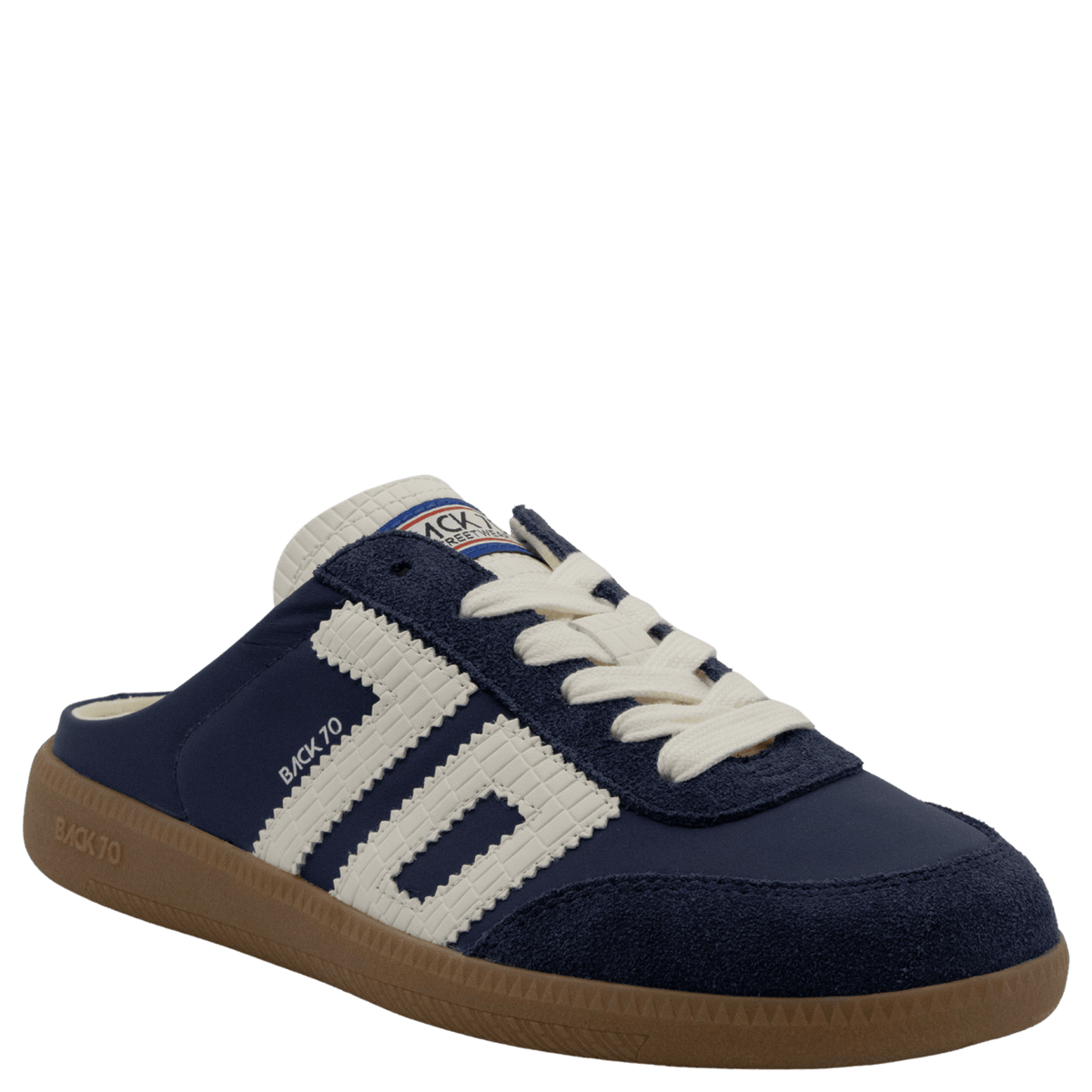 Back 70 Streetwear Easter Backless Sneakers in Navy - Little Miss Muffin Children & Home
