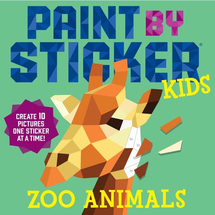 Hachette Book Group Paint by Sticker Kids: Zoo Animals - Little Miss Muffin Children & Home