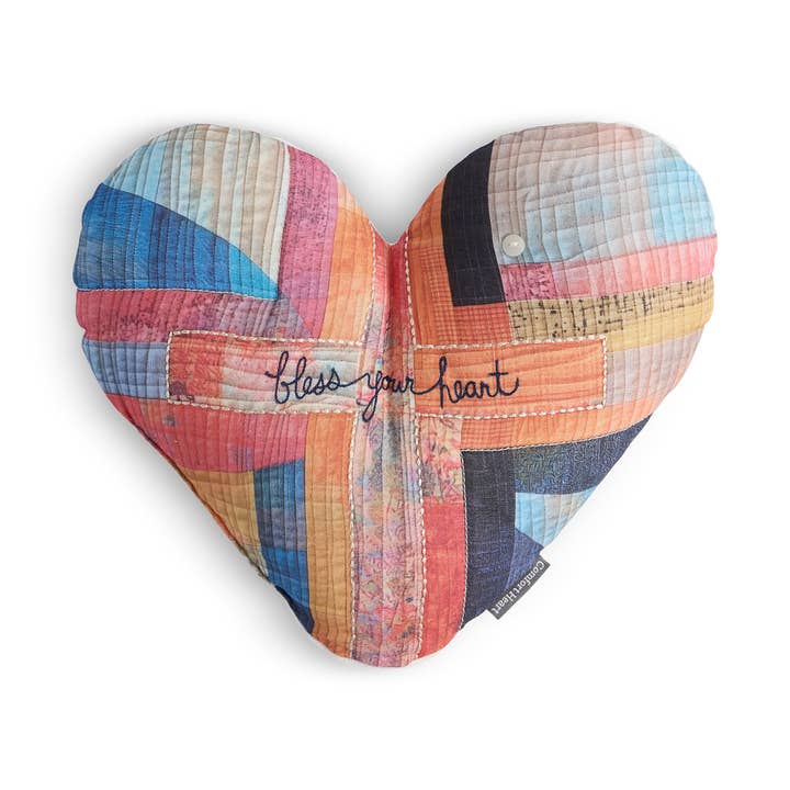 Demdaco Bless Your Heart Weighted Quilt Pocket Pillow - Little Miss Muffin Children & Home