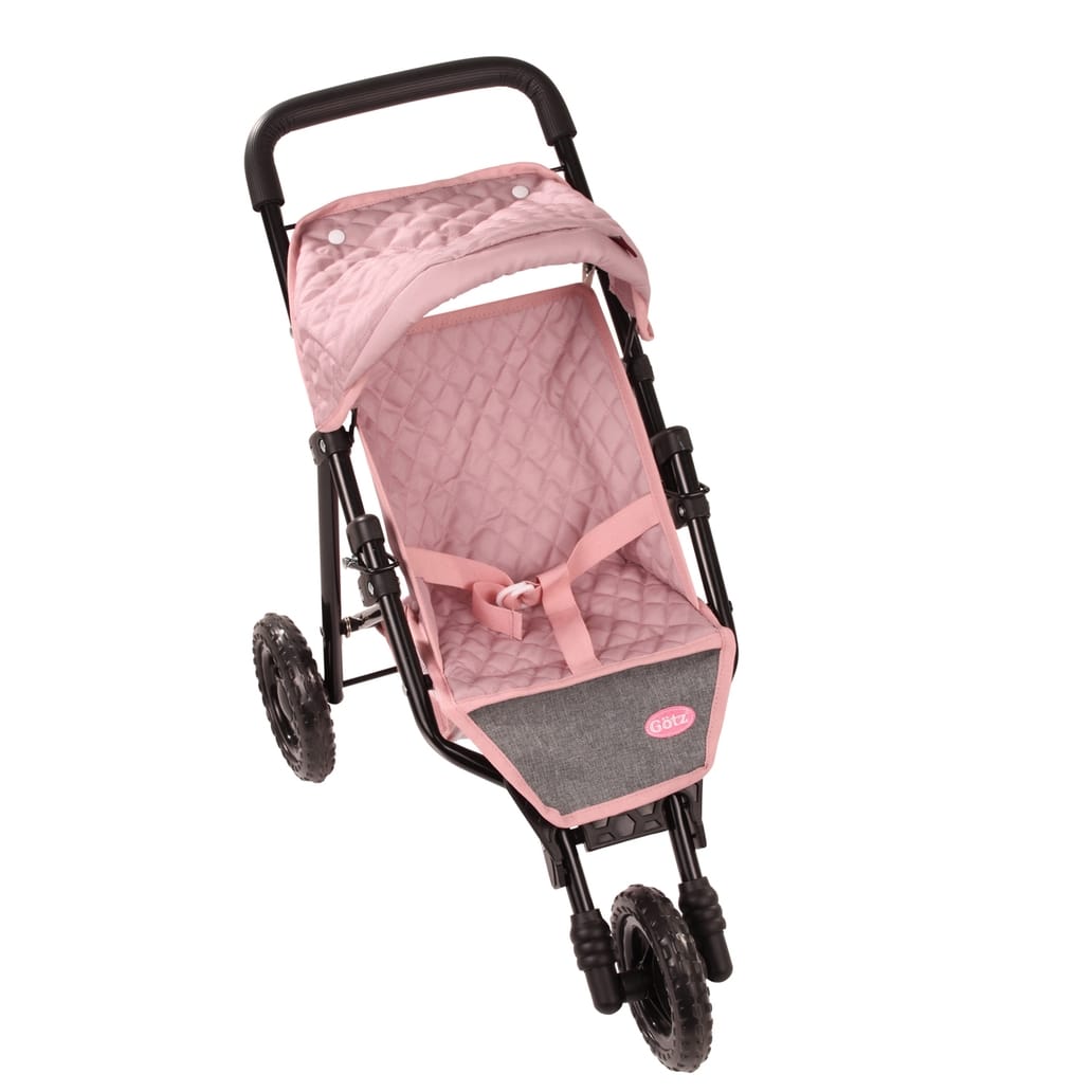 Gotz Gotz Soft Mood 3-Wheel Foldable Doll Stroller, Rose & Grey - Little Miss Muffin Children & Home