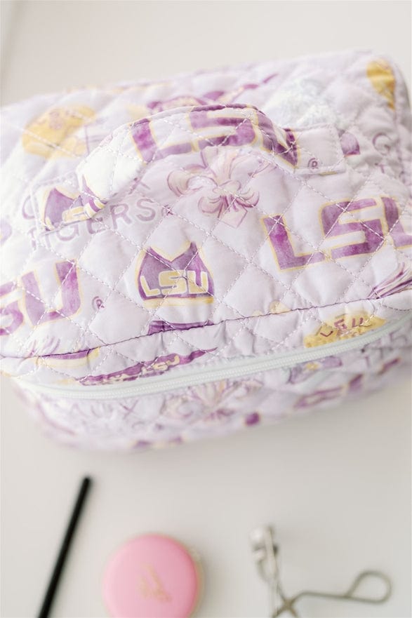 Gracefully Made Art Gracefully Made Art LSU Make Up Toiletry Bag - Little Miss Muffin Children & Home