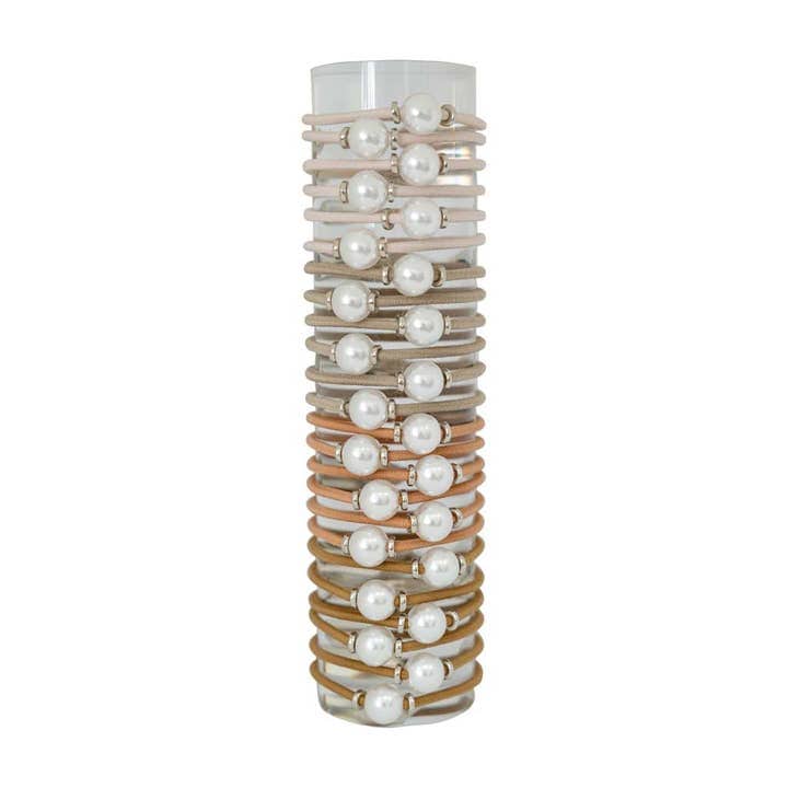 By Lilla Halo Elastic Bracelet/Hairtie Sand/Gold - Little Miss Muffin Children & Home