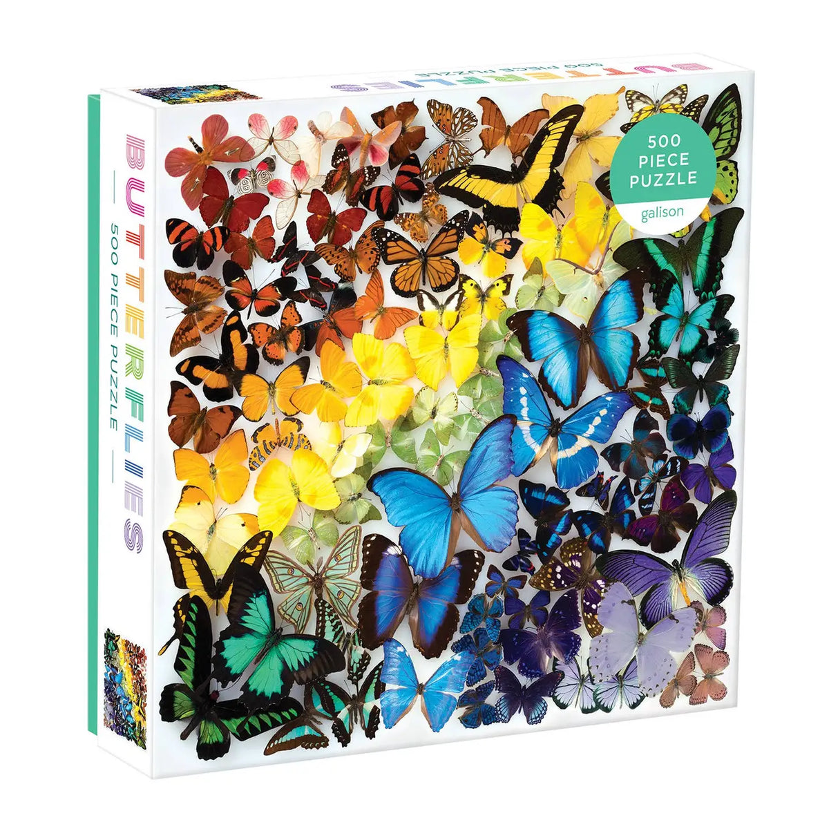 Chronicle Books Rainbow Butterflies 500 Piece Puzzle - Little Miss Muffin Children & Home