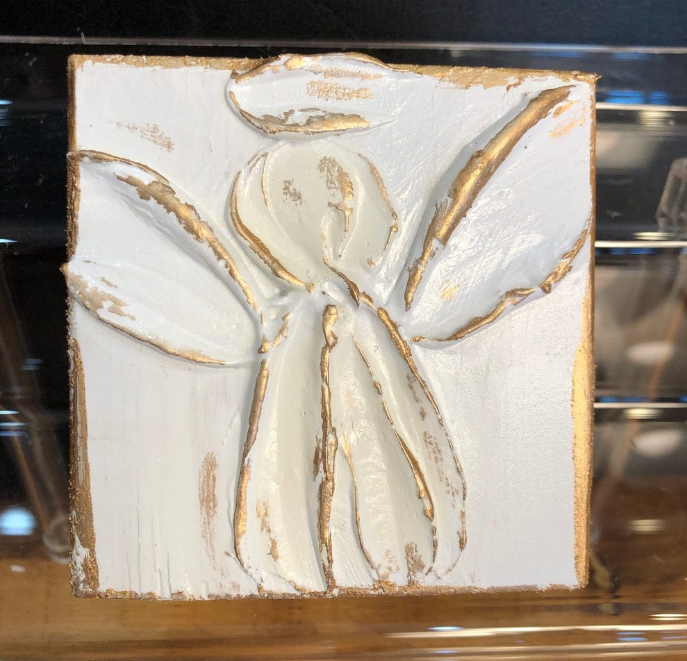 Coddiwomple 3x3 Angel Handmade Painted Art, 3 Available Colors - Little Miss Muffin Children & Home