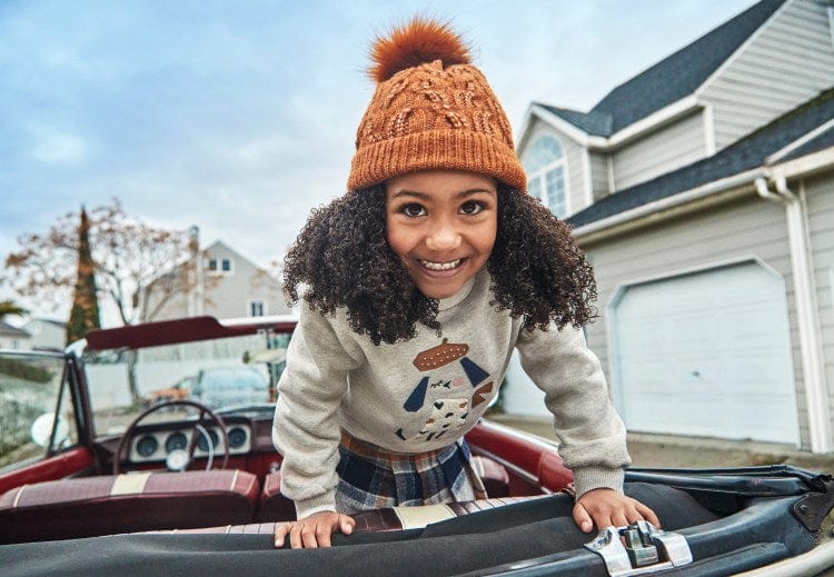 Mayoral Usa Inc Mayoral Embroidered Sweatshirt in Heather Stone for Girls - Little Miss Muffin Children & Home