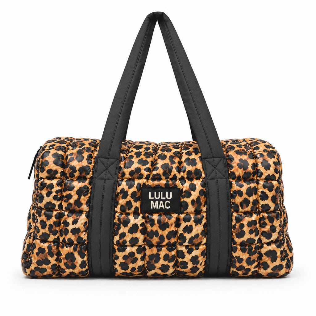 Girlie Girl Originals Lulu Mac Leopard Metallic Puffer Duffle Bag - Little Miss Muffin Children & Home