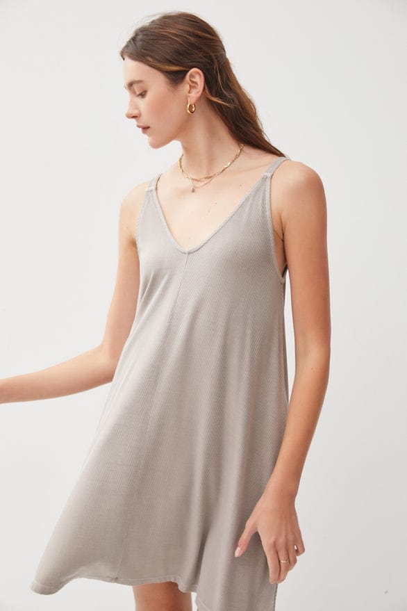 Be Cool Be Cool Ribbed V-Neck Knit Dress - Little Miss Muffin Children & Home