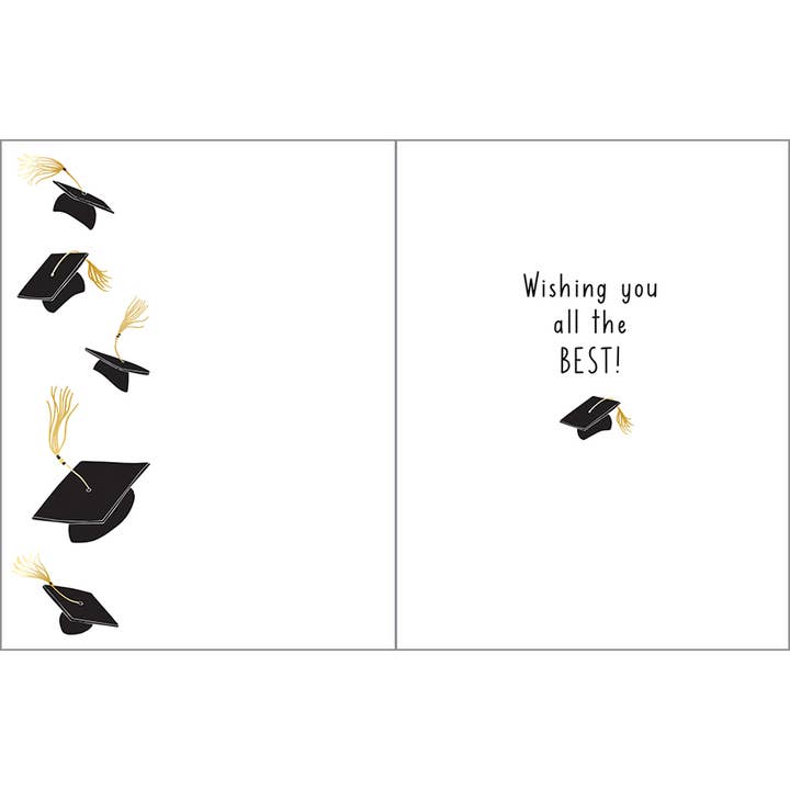 Gina B Designs Inc Floating Grad Hats Graduation Greeting Card - Little Miss Muffin Children & Home