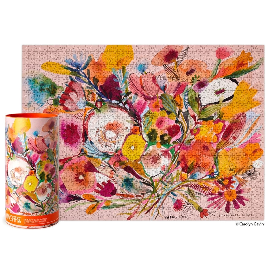 WerkShoppe WerkShoppe Strawberry Fields 1000 Piece Jigsaw Puzzle - Little Miss Muffin Children & Home