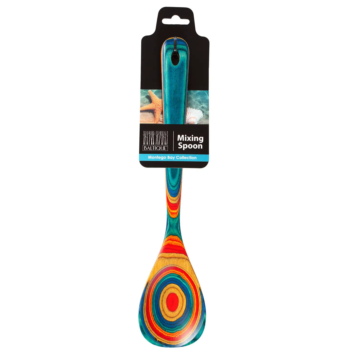 Totally Bamboo Baltique® Montego Bay Colorful Wooden Cooking Spoon, 12.5" - Little Miss Muffin Children & Home