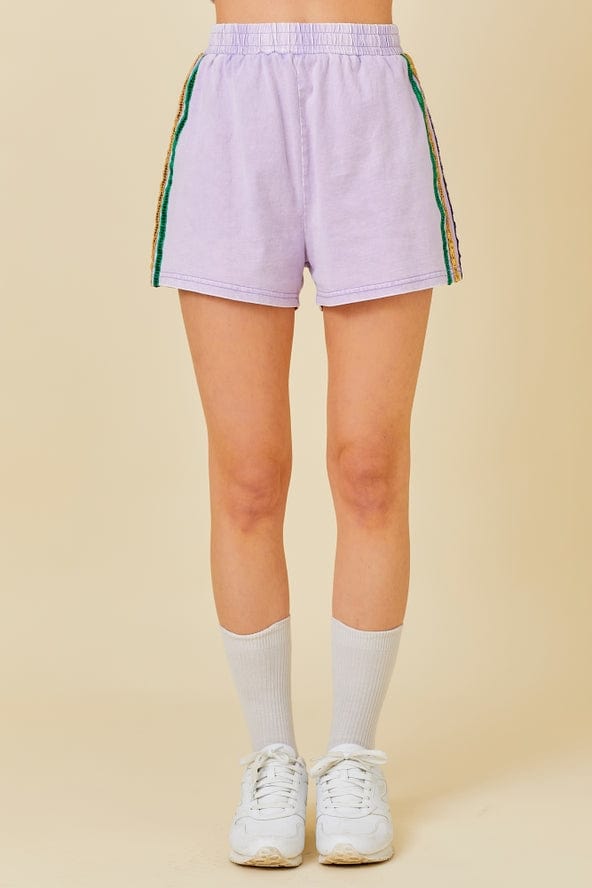 Main Strip Main Strip Mardi Gras Sequin Stripe Trim Short - Little Miss Muffin Children & Home