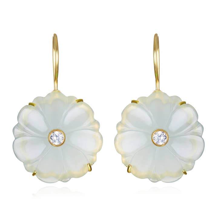 Amelia Rose Jewelry Magnolia Earring with Sage - Little Miss Muffin Children & Home