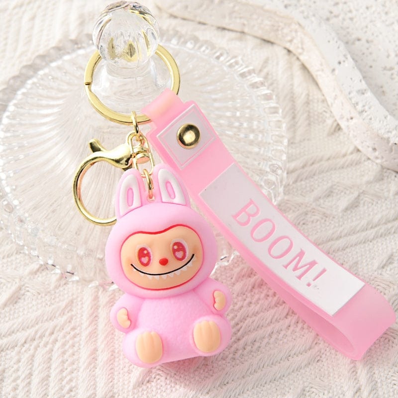 Auraquise Labubu 2nd Gen Silicone Cute Cartoon Charm Keychain, 6 Styles Available - Little Miss Muffin Children & Home
