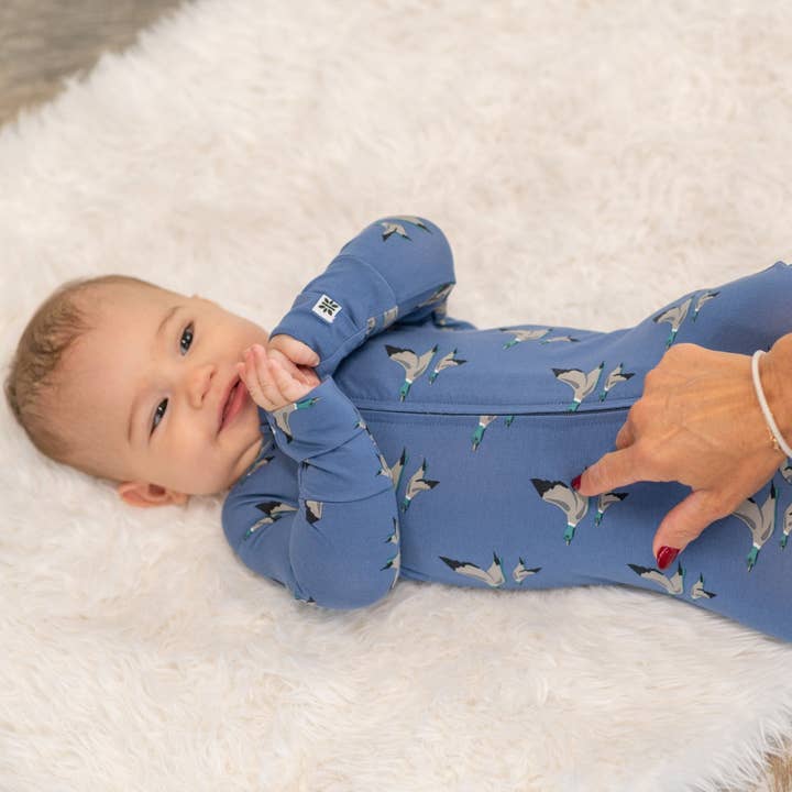 Sweet Bamboo Elmer Fudd Zipper Footie - Little Miss Muffin Children & Home